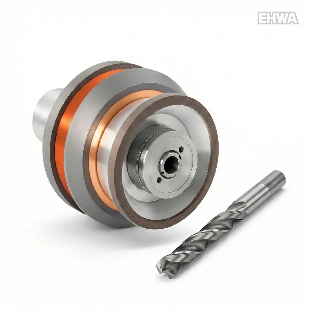 EHWA-Schleifscheibenpaket und ein Bohrer
