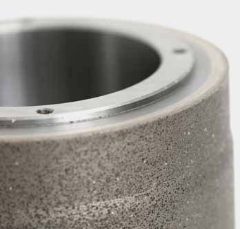 Diamond layer of a profile dressing roll