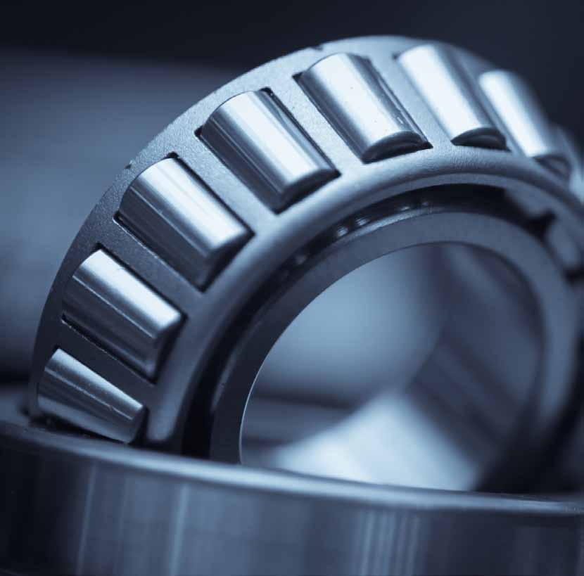 Taper roller bearing: components and raceways.