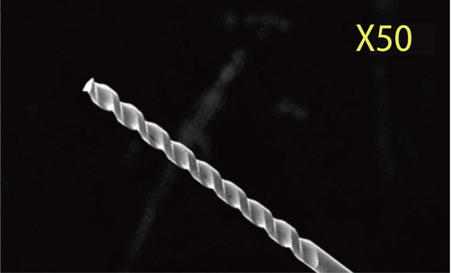 Micro cutting tool, original magnification X50.
