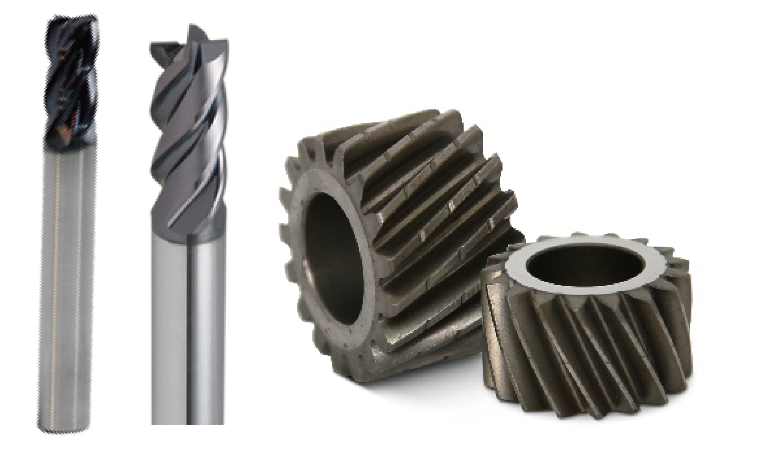 Tungsten carbide tools and gear honing stones.