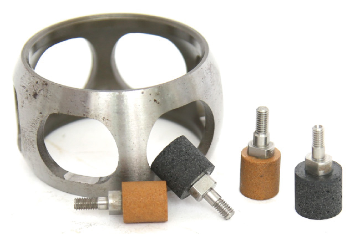 Cage window grinding: component and tool designs.