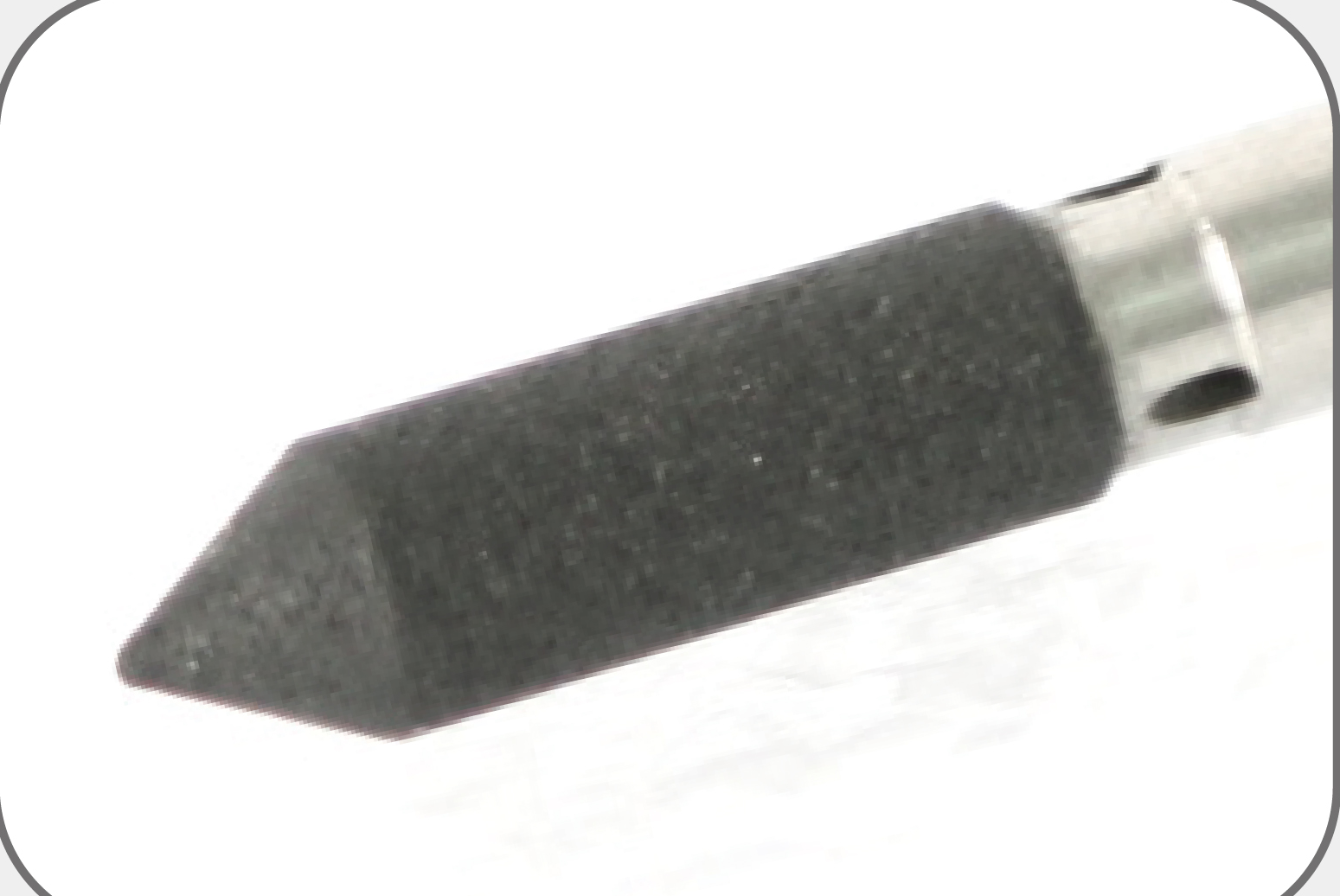 Pointed grinding tool for seat grinding.