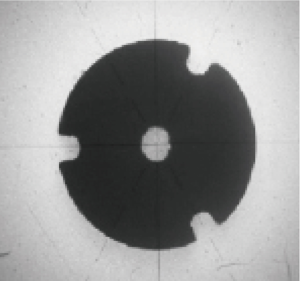 Slot shape in the end view.