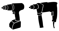 Maschinensymbol: Bohrmaschine
