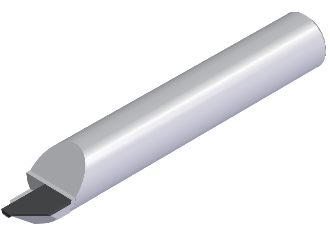 PCD-Endmill: erste dargestellte Werkzeugform.