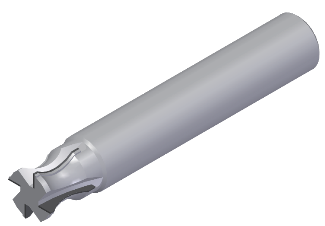 PCD-Endmill: zweite dargestellte Werkzeugform.