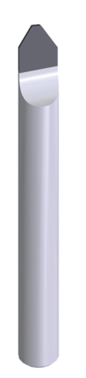 PCD-Endmill: dritte dargestellte Werkzeugform.
