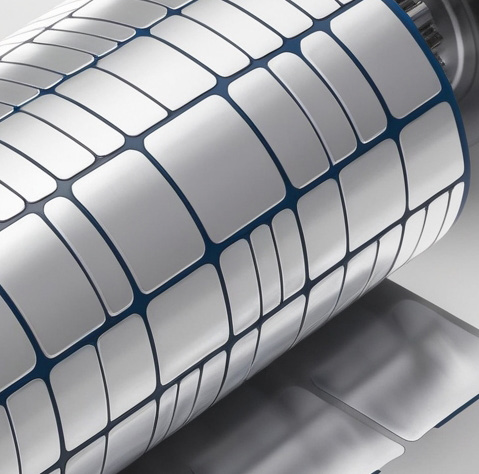 Erstes Anwendungsdetail flexibler Stanzformen.