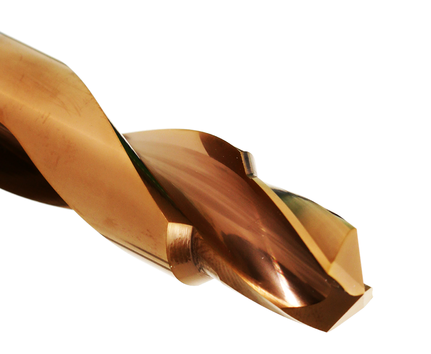 ET220-Bohrer: Drallwinkel 30° und Spannut für gleichmäßigen Spanfluss.