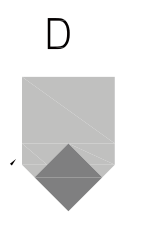 Halterbauform D: geometrische Ansicht.