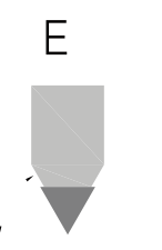 Halterbauform E: geometrische Ansicht.