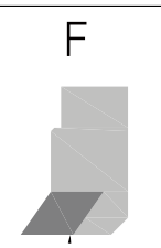 Halterbauform F: geometrische Ansicht.