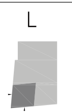Halterbauform L: geometrische Ansicht.