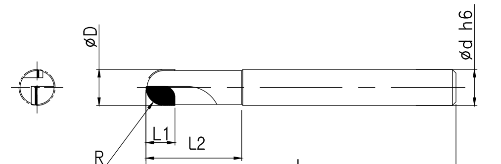 Werkzeug: isoliertes Maßbild; Ansichten und Maßbezüge unverändert.