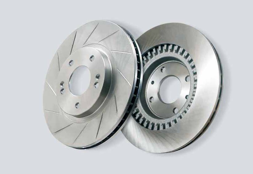 Bremsscheiben: Bauteil- und Bearbeitungsansicht.