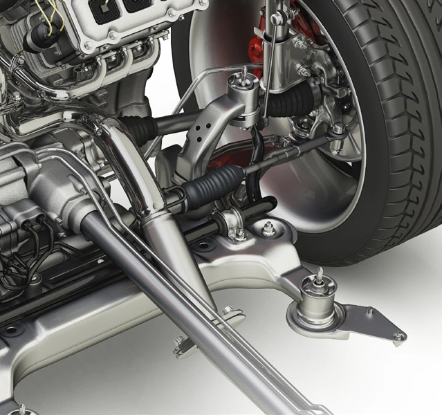 CV joint in the front-axle area.