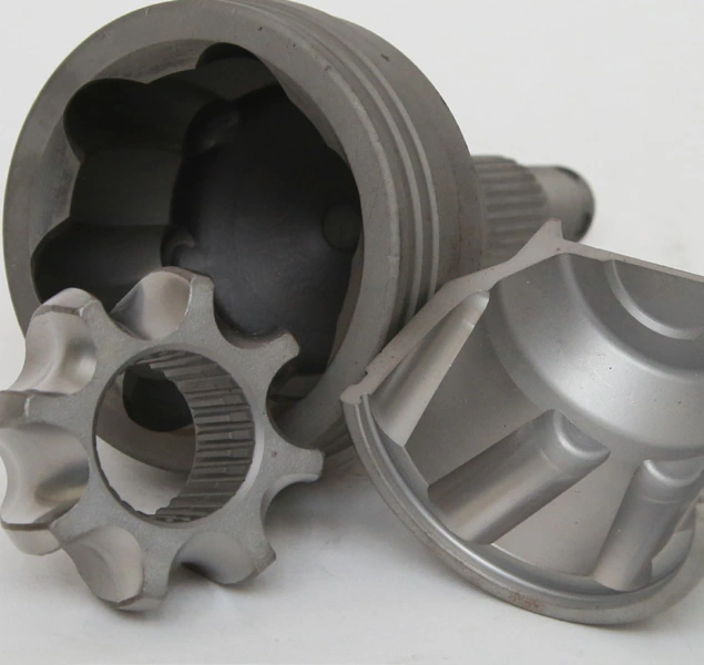 Housing and internal components of a CV joint.
