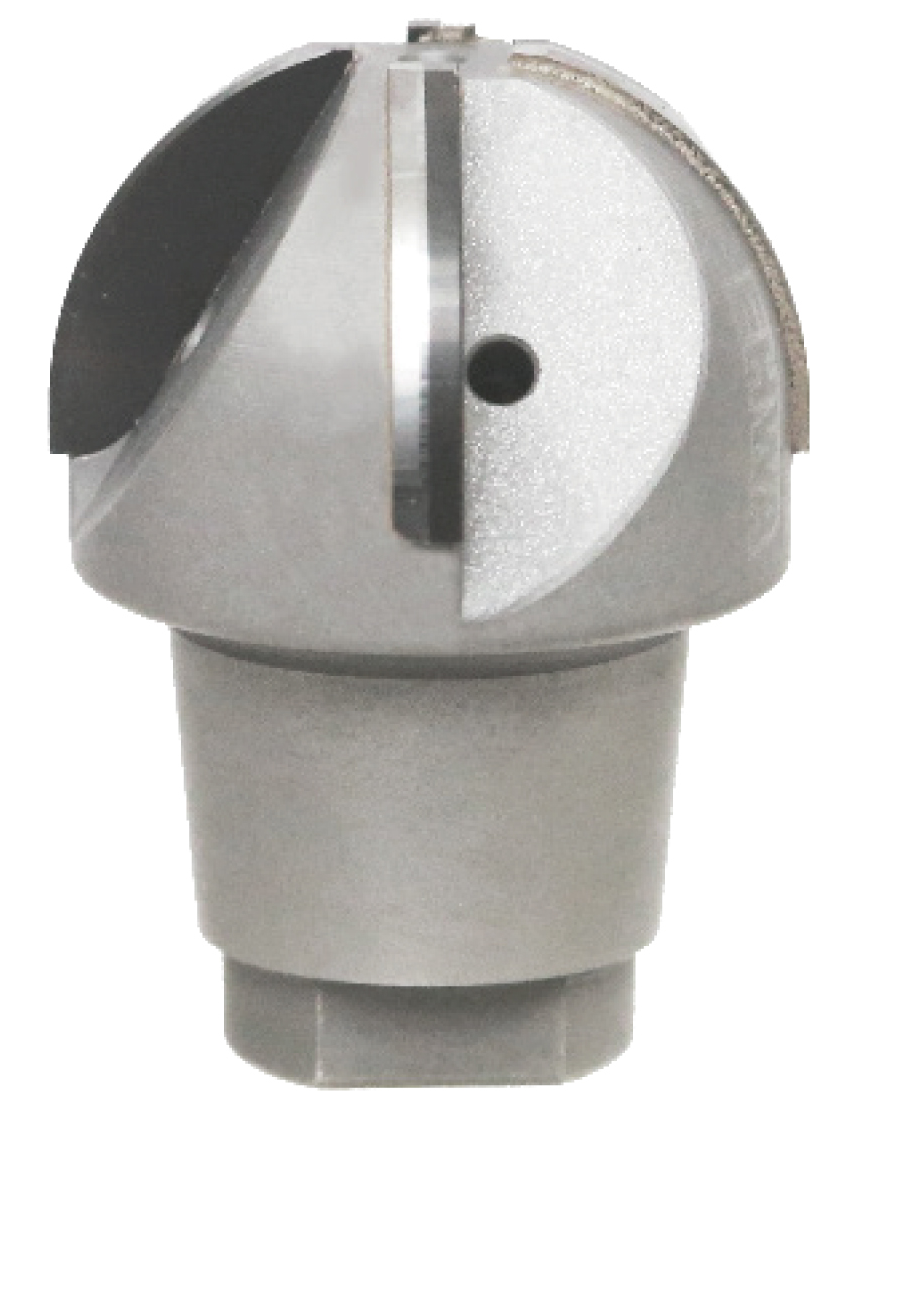 Four-flute PCBN end mill.