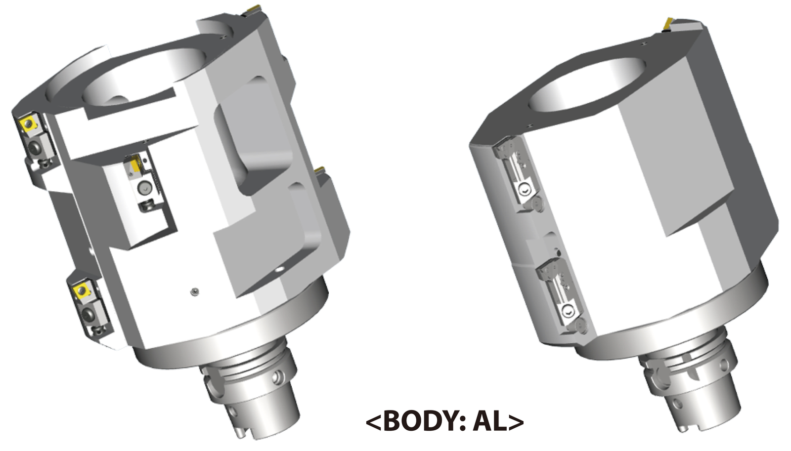 Two tool-body designs with the manufacturer's BODY: AL designation.