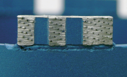 Zenesis turbo segment with clearance spaces.