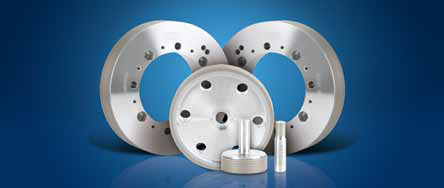 Metal-bond edge tools for display glass.