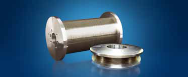 Precision diamond wire on spools.