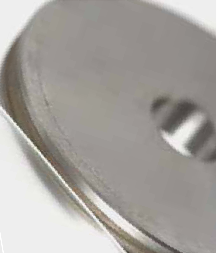 Metal-bond edge wheel for home-appliance glass.