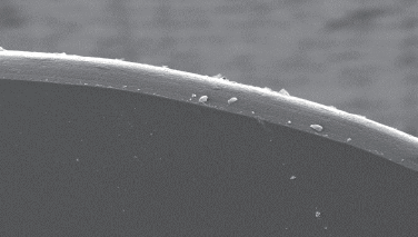 Machined surface with its image and measurement information retained.