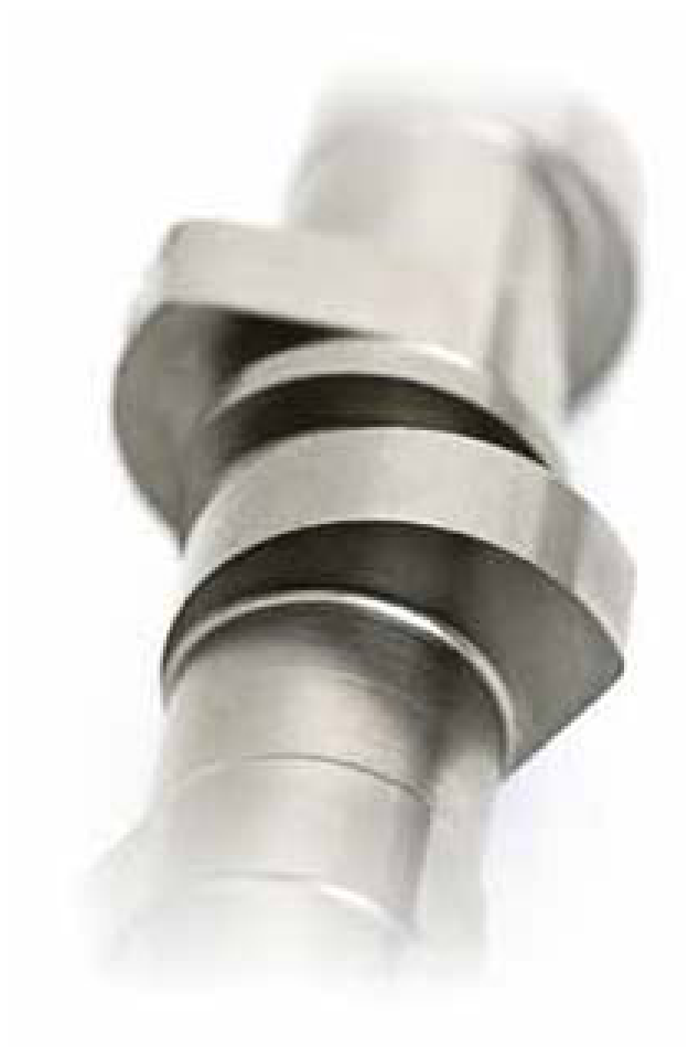 Cam lobes as a workpiece detail.
