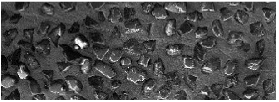 Structure image of the slotted electroplated wheel.