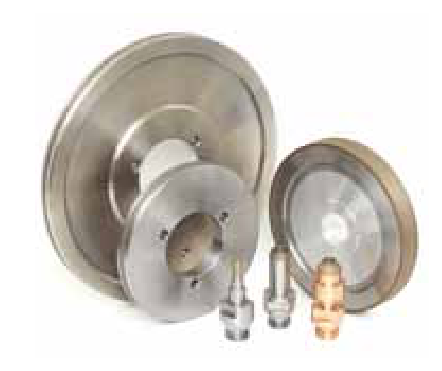 Wheels and mounted tools for automotive glass