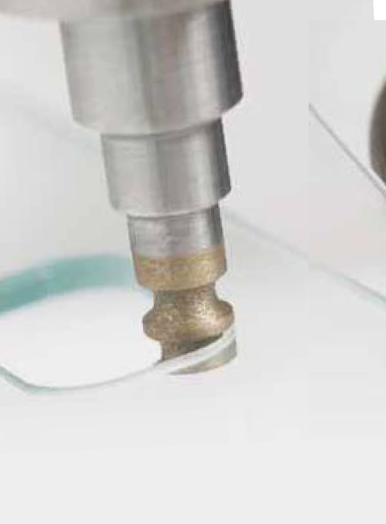 Metal-bond tool for glass-hole grinding