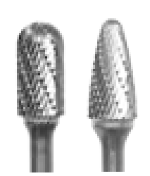 Rotary burrs: workpieces