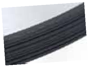 Profiled layer of the tap grinding wheel