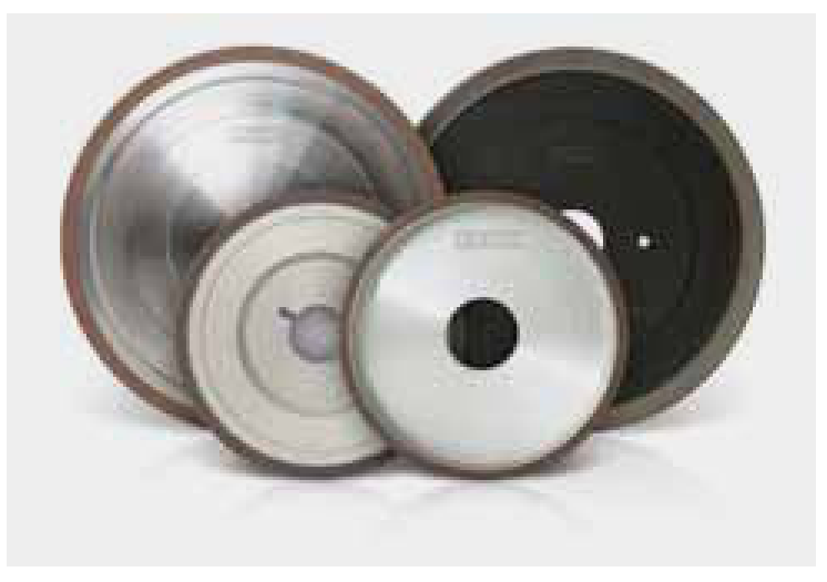 Resin-bond wheels for tipped circular saws