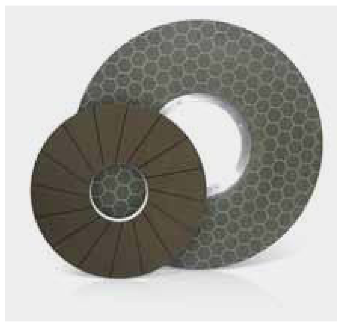 Top and bottom grinding wheels for inserts