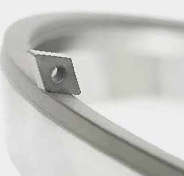PCD/PCBN insert in grinding contact