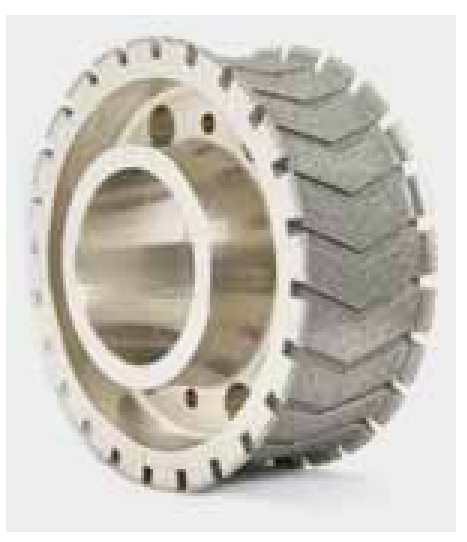 Electroplated wheel for brake pads