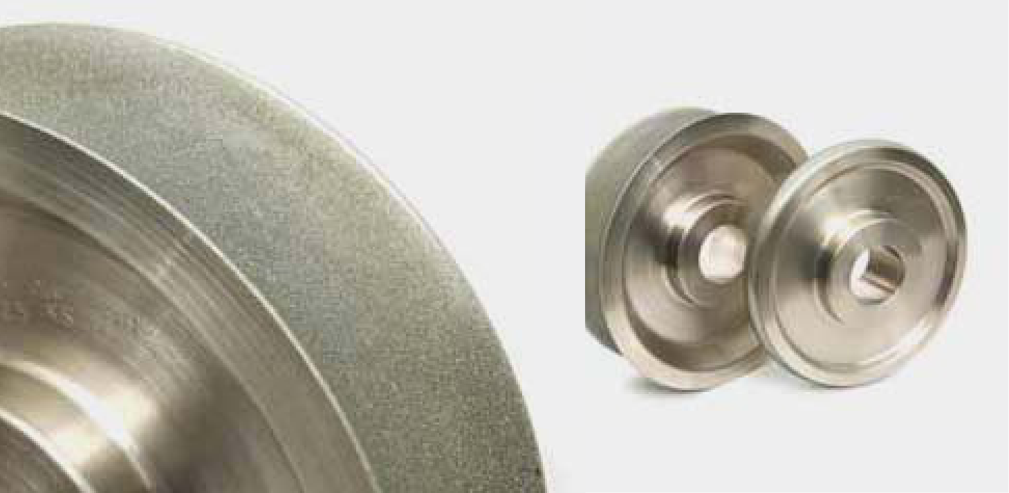 Electroplated wheels for ferrite