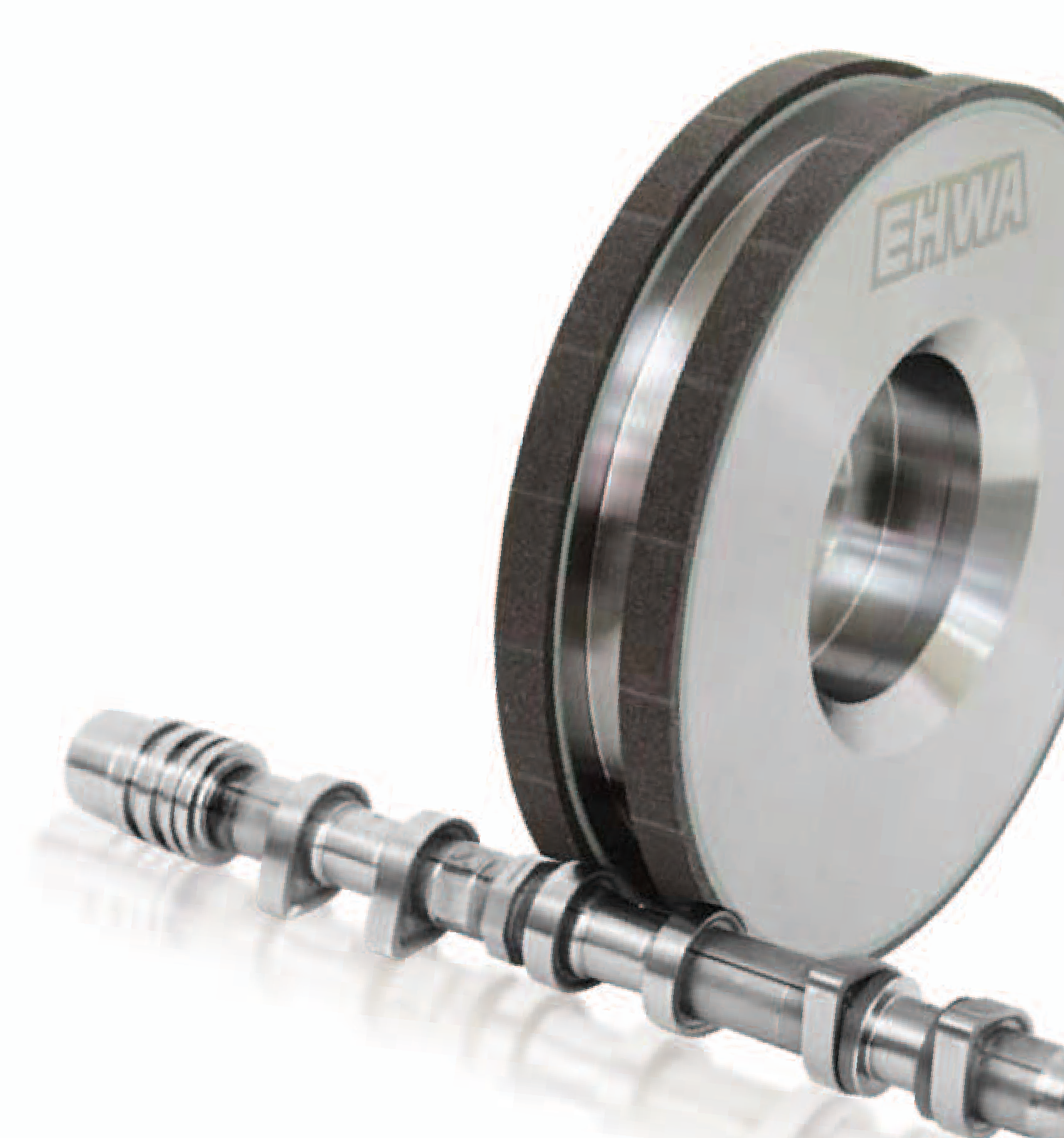 Vitrified grinding wheel and camshaft