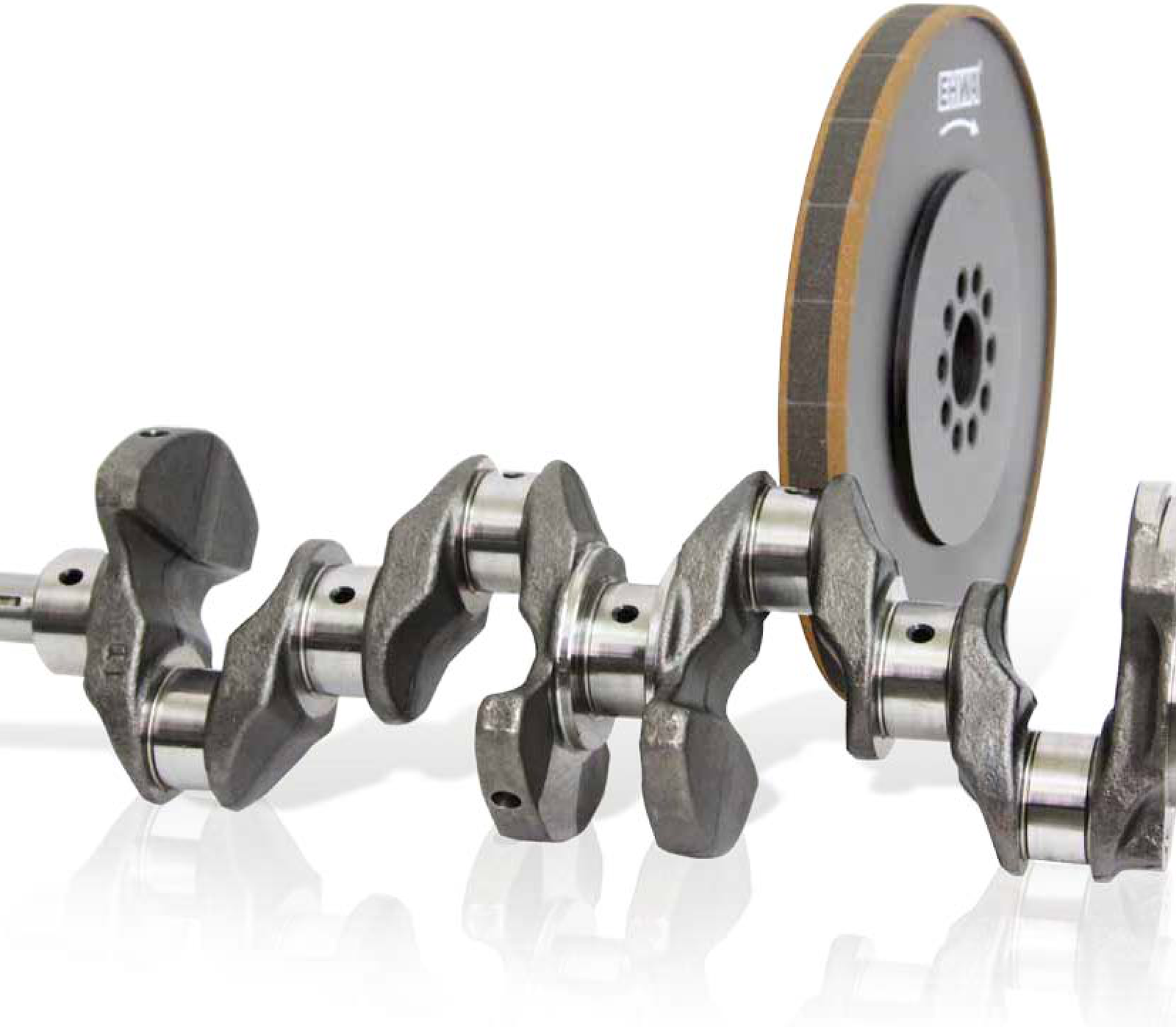 Crankshaft and CBN wheel: application image
