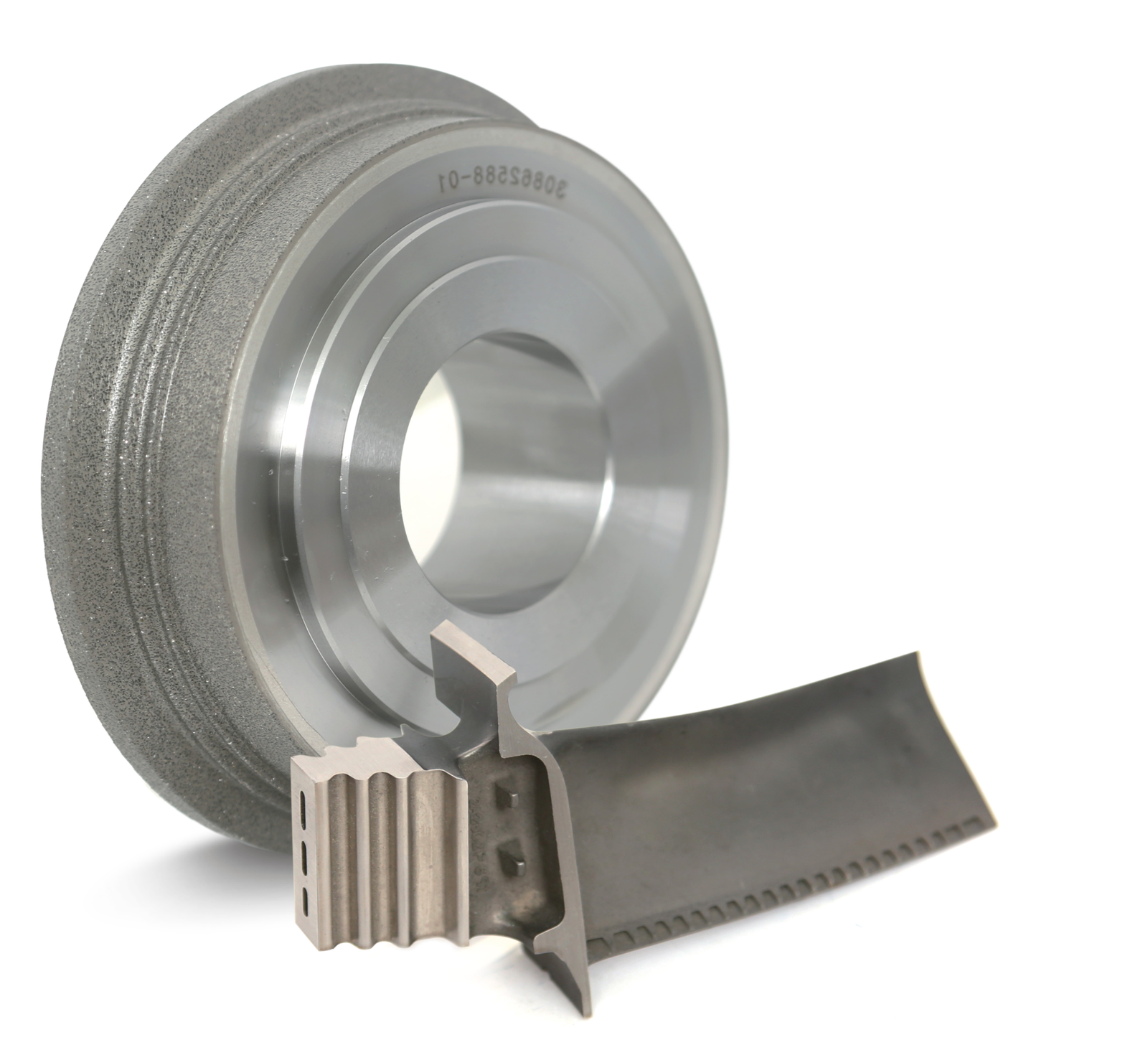 Rotary dresser and turbine blade