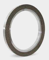 Grinding wheel for insert top and bottom surfaces.