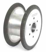 Vitrified grinding wheels with aluminium-alloy body.