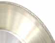 Profiled section of a diamond rotary dresser.