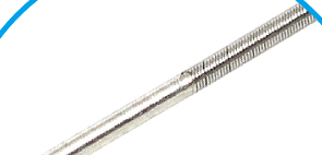 Straight medical wire.