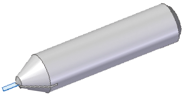 Cylindrical diamond-tool design for IOL.
