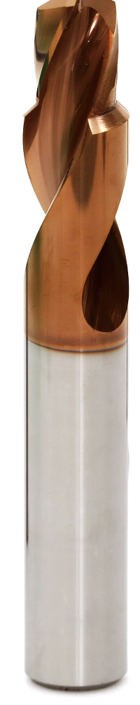 Coated carbide tool: gold design.
