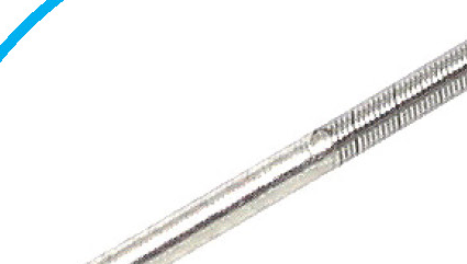 Straight medical wire.